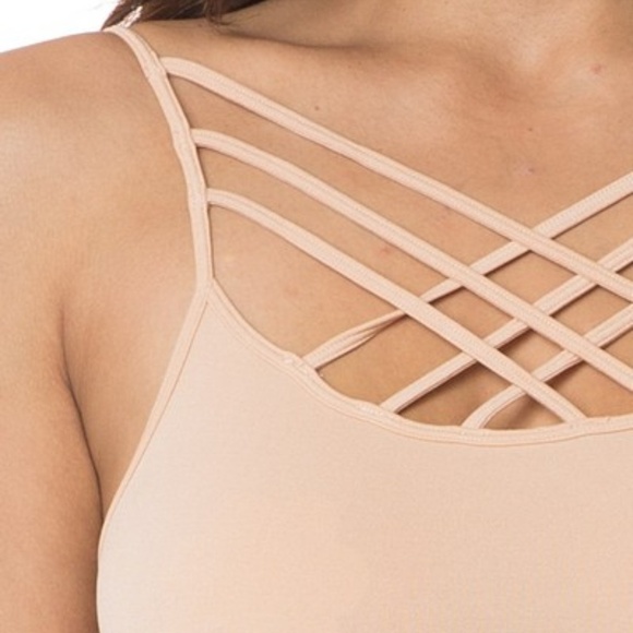 Seamless Triple Criss-Cross Front Cami - Picture 2 of 4